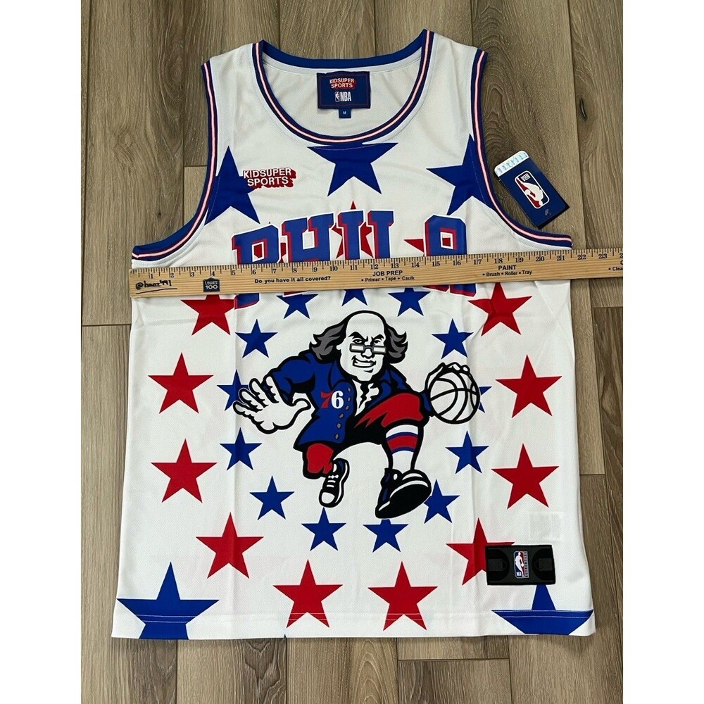 Philadelphia 76ers Hometown Jersey NBA KidSuper Studios Mens Sz Medium NWT - Picture 9 of 9